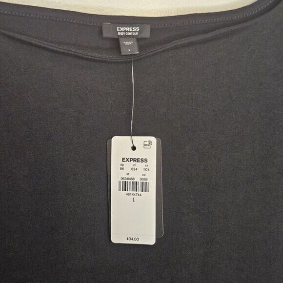 Express Contour Bodysuit / Large‎ /Black / New With Defects - Picture 4 of 5